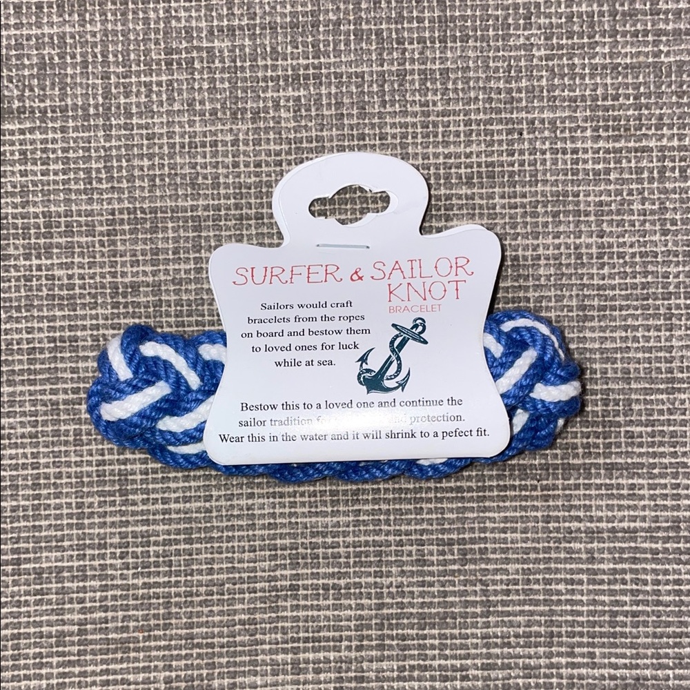 Trendy Jewels Blue and White Sailor Knot Bracelet